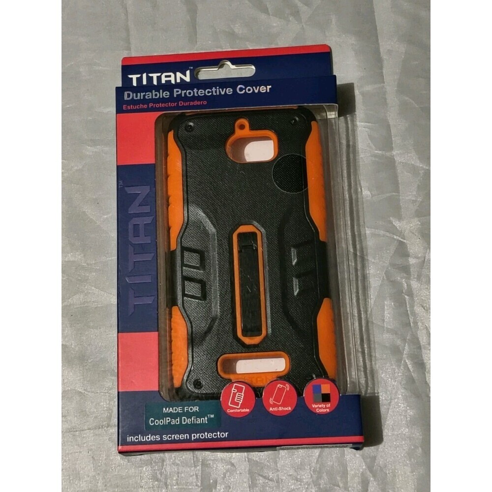 Titan Durable Protective Case Orange Brand New Made For CoolPad Defiant